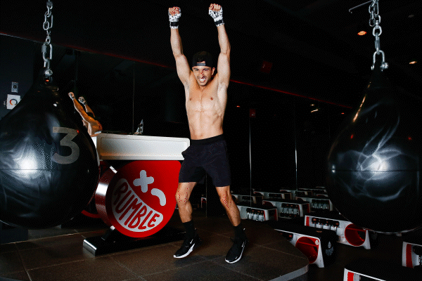 Members celebrating after class